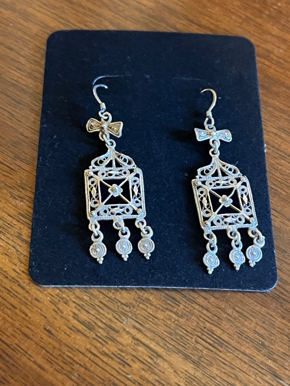 Sterling Silver Earrings, Dainty, Dangling
